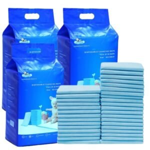 Disposable Baby Changing Mats Pack Of 90 Blue-(60×90)