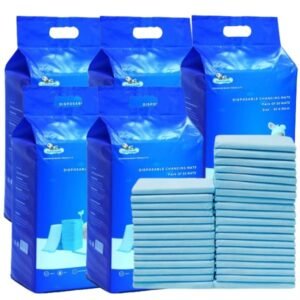 Disposable Baby Changing Mats Pack Of 150 Blue-(60×90)